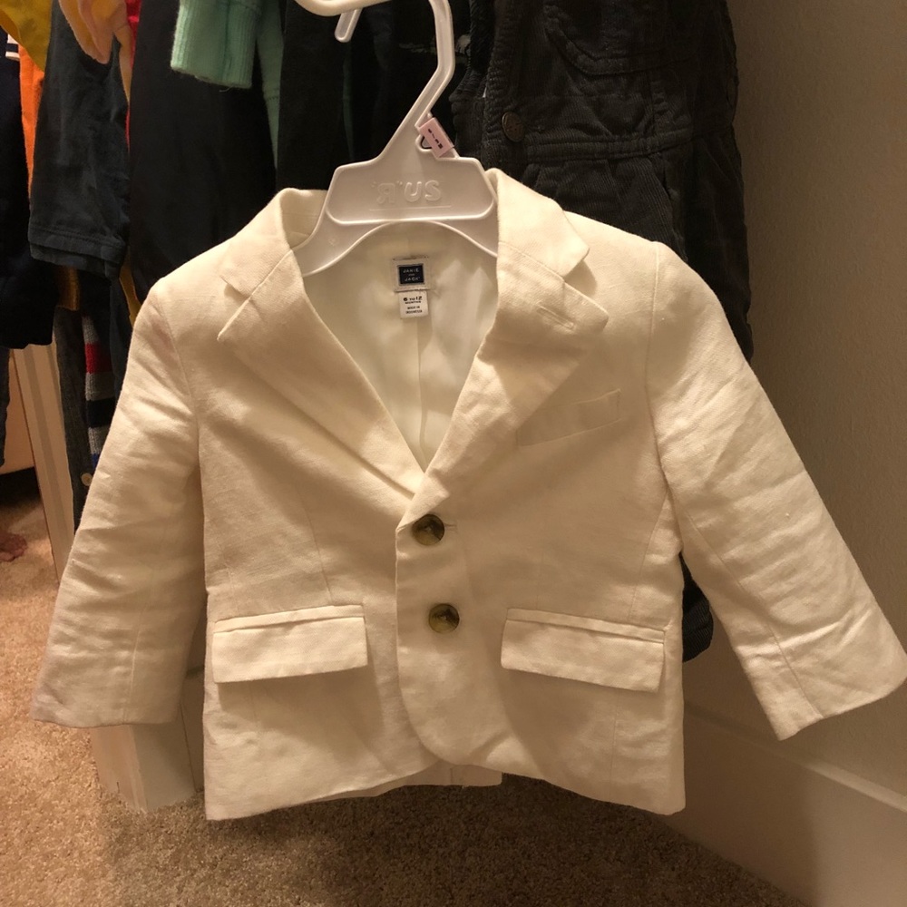 Janie&jack white blazer